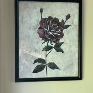 Framed Rose Art Print